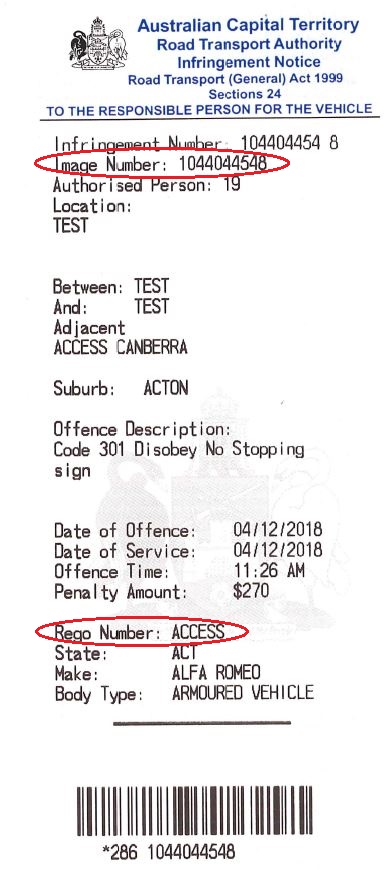 Speeding Ticket Explanation Letter Sample from parkingoffenceimage.act.gov.au
